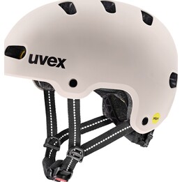UVEX Kinder-Fahrradhelm Kid 4 Style MIPS, warm grey matt