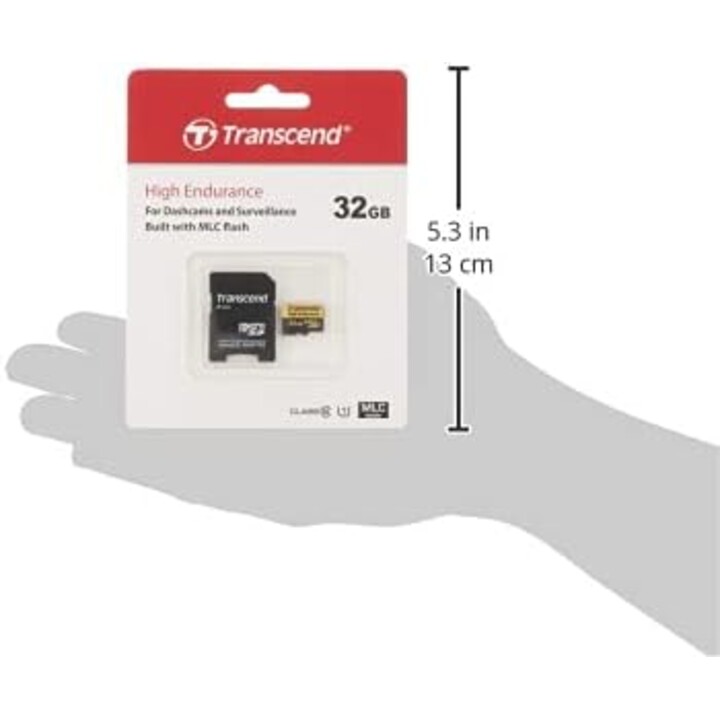 CARD 32GB Transcend Hochbelastbar microSDHC/SD-Adapter inbegriffen