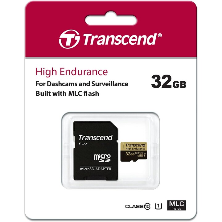 CARD 32GB Transcend Hochbelastbar microSDHC/SD-Adapter inbegriffen