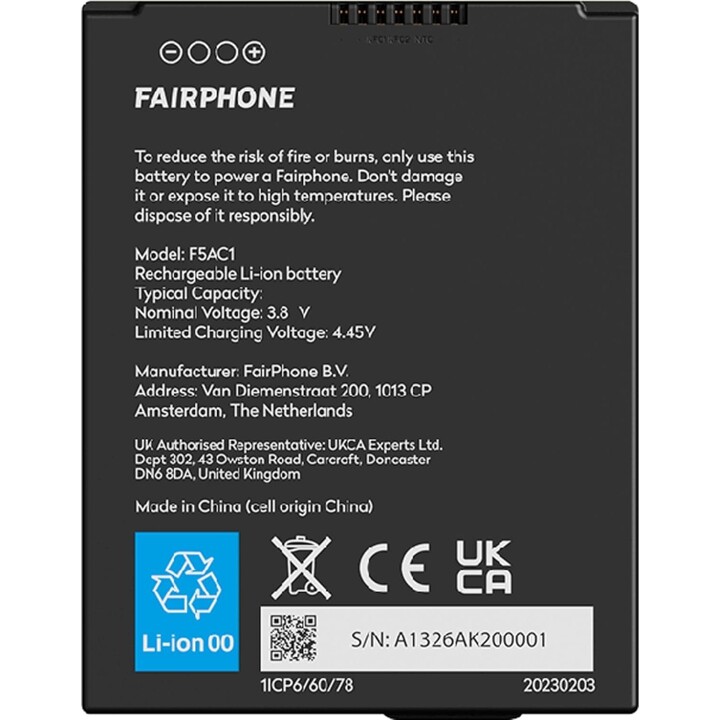 Batterie Fairphone 5