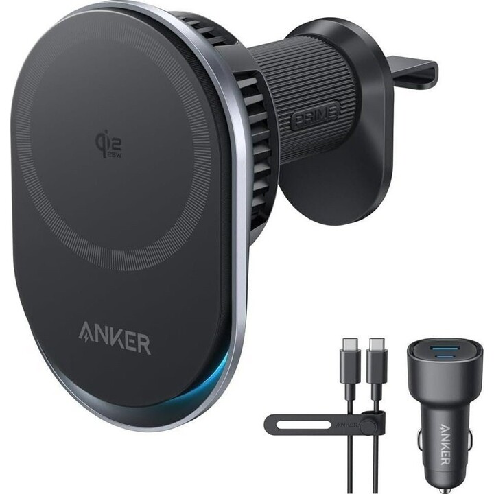 Caricabatterie wireless per auto Anker Prime 25W nero