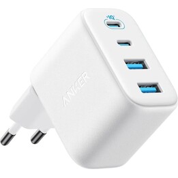Anker Zolo Dual USB-A + Dual USB-C Fast Charger 50W White