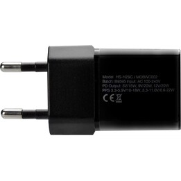 Mobilize USB-C Cargador Rápido 20W Negro