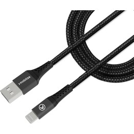 Mobilize USB - Lightning Nylon Cable 1 Meter Black