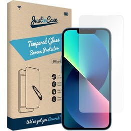 Protetor de tela de vidro temperado transparente Just in Case para Apple iPhone 14