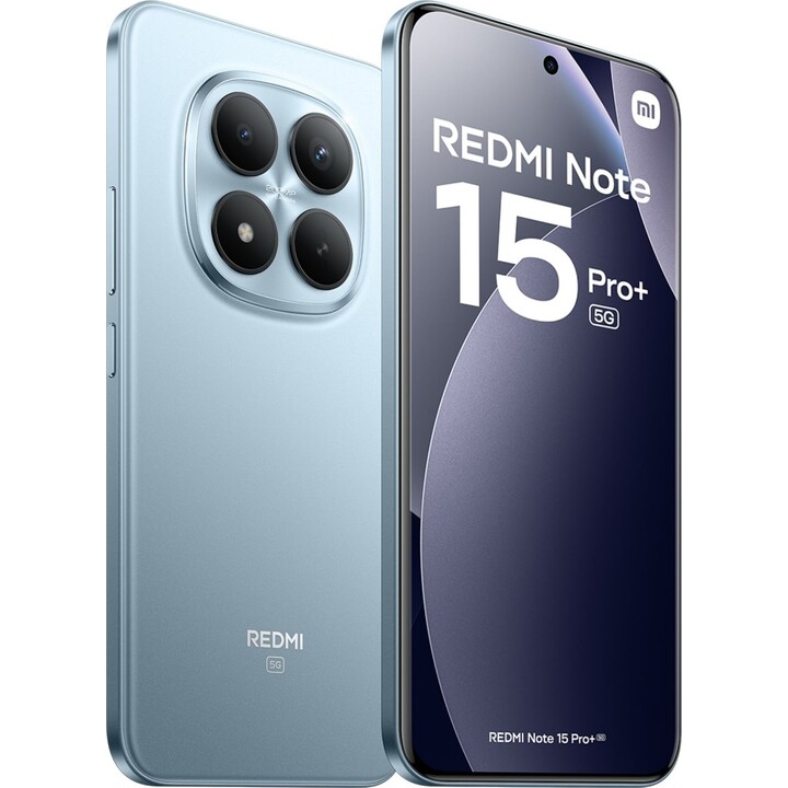 Xiaomi Redmi Note 15 Pro+ 5G, 12GB 256GB, 6.83 AMOLED, 6500mAh, Azul Glaciar