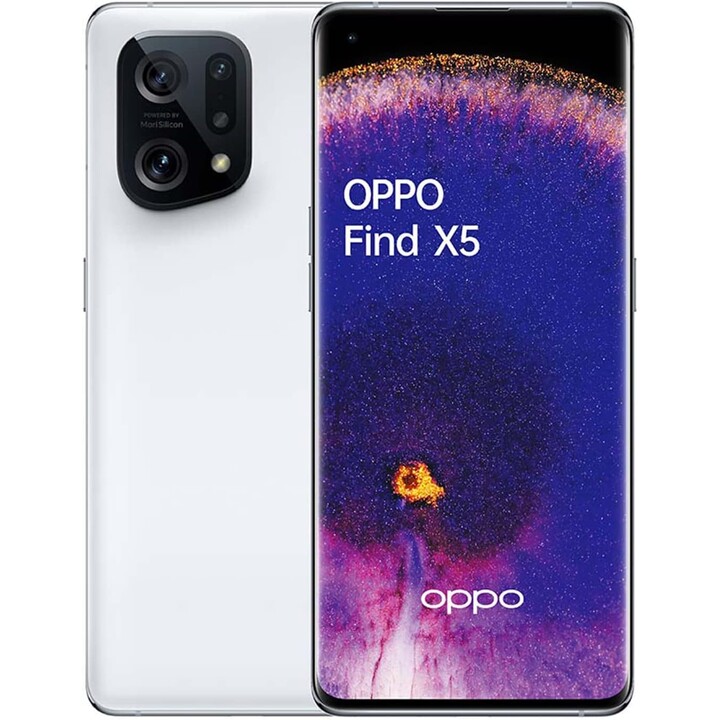 Oppo Find X5 5G, 8GB 256GB, 6,55 AMOLED FHD+, 4800mAh, branco