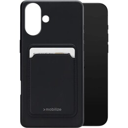 Mobilize Cardcase TPU Cover posteriore nero Apple iPhone 16 Plus