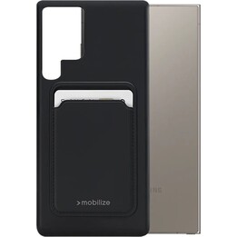Mobilize S24 Cover posteriore in TPU con portacarte nero