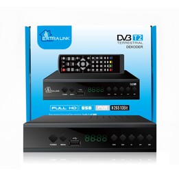 Extralink Home Tuner Decodificador Dvb-t2 TV Digital Terrestre H.265 Hevc Full HD USB Hdmi + Control Remoto