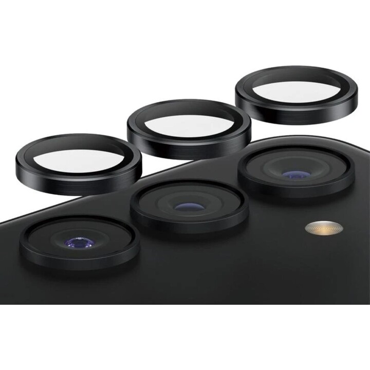 PanzerGlass Hoops Protection de l'objectif de l'appareil photo pour Samsung Galaxy S24/S23 5G/S23+ 5G - Noir