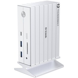 Docking Thunderbolt 4 D-Link DUF-E01/E/ 5xUSB/ 2xUSB Tipo-C/ 2xThunderblot/ 1xDisplayPort/ 1xHDMI 4K/ 1xRJ45/ 1xJack 3.5/ 1xLect