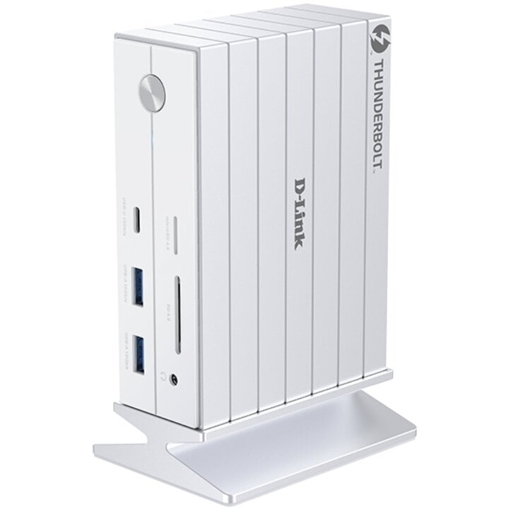 Docking Thunderbolt 4 D-Link DUF-E01/E/ 5xUSB/ 2xUSB Tipo-C/ 2xThunderblot/ 1xDisplayPort/ 1xHDMI 4K/ 1xRJ45/ 1xJack 3.5/ 1xLect