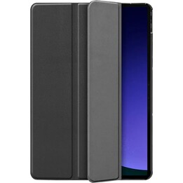 Étui portefeuille pliable en cuir PU noir Just in Case pour Samsung Galaxy Tab S9/S9 FE/S10 FE/S10 Lite
