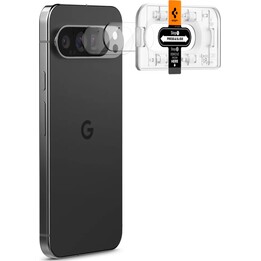 Pellicola protettiva in vetro temperato Spigen EZ Fit per fotocamera Google Pixel 9 Pro XL (confezione da 2)