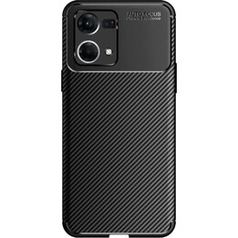 Just in case Reno7 Rugged TPU Back Cover Black