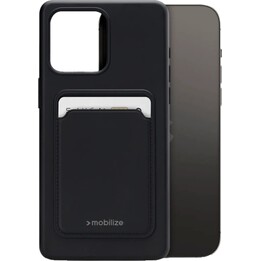 Mobilize Cardcase TPU Back Cover capa traseira preta para Apple iPhone 14 Pro Max