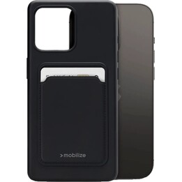MOBILIZERA 27984 Coque arrière TPU Cardcase pour Apple iPhone 14 Pro noire