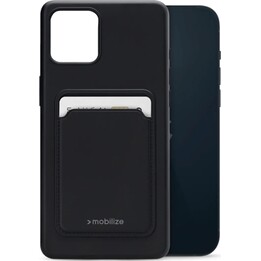 Mobilize Cardcase, cover posteriore in TPU nera per Apple iPhone 14 Plus