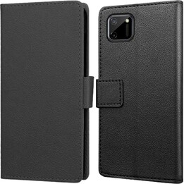 Custodia a libro in similpelle nera Just in Case per Realme C11 2021