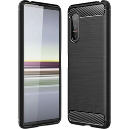 Just in Case rugged TPU back cover for Sony Xperia 10 III black