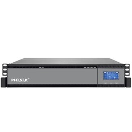 UPS Online Phasak Rack 19' 1000 VA Online LCD/ 1000VA-900W/ 2 Outputs/ Rack Format