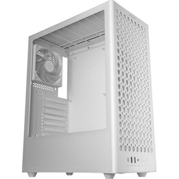 Mars Gaming MC-T800 PC Tower ATX Gehäuse mit 4 Lüftern, FDB Front Mesh Panel, gehärtetem Glas und USB-C, weiß