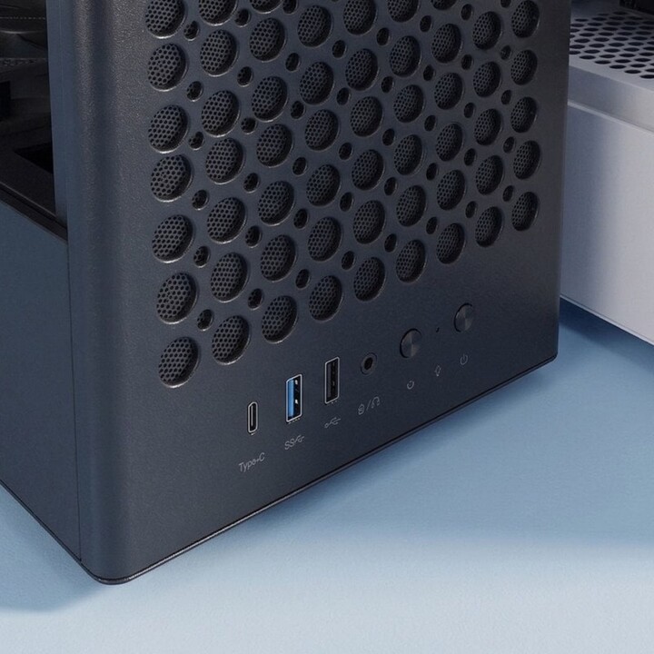 Torre PC Mars Gaming Mc-t800 Caja Atx 4 Ventiladores Fdb Frontal Mesh Cristal Templado Usb-c Negro