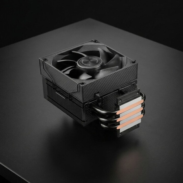 Mars Gaming Mcpu-xpro CPU Lüfter CPU Kühlkörper 190w Tdp 3 Heatpipes Fdb Pwm 90mm Intel und Amd Schwarz
