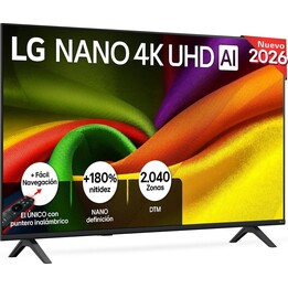 LG LED TV 126 cm (50") LG 50NU900B6LA Nano 4K UHD, Smart TV, AI, NU90 Gris oscuro / Negro