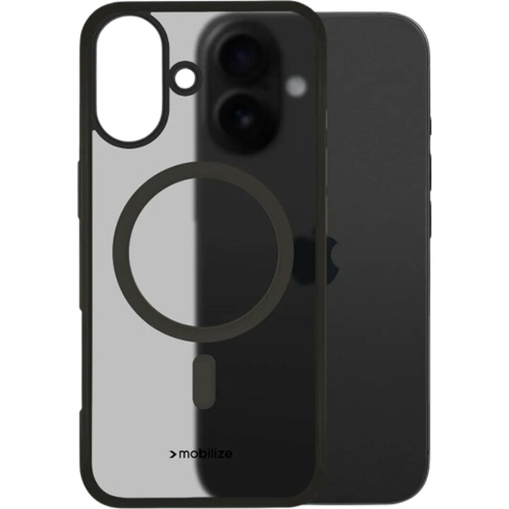 Capa traseira magnética Mobilize Hybrid Pro preta para Apple iPhone 17