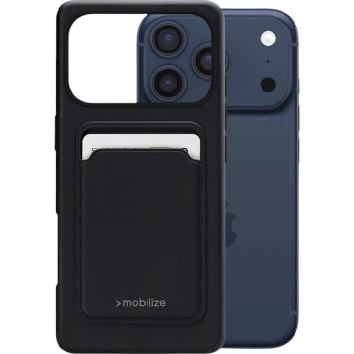 Mobilize Cardcase TPU Coque arrière noire Apple iPhone 17 Pro Max