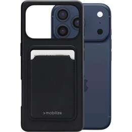 MOBILIZERA GCCMB-IPH17PROB Capa TPU com porta-cartões preta para Apple iPhone 17 Pro