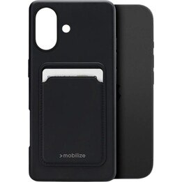 MOBILIZERA GCCMB-IPH17B Coque arrière en TPU avec porte-cartes pour Apple iPhone 17 noire