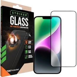 Striker D3O Displayschutzfolie aus gehärtetem Glas (randlos) für Apple iPhone 13/13 Pro/14/16e/17e