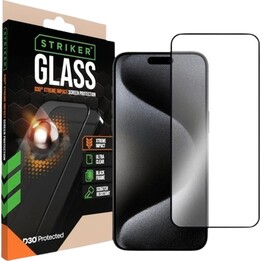 Striker D3O Tempered Glass Edge to Edge Screen Protector for Apple iPhone 16/17 Pro