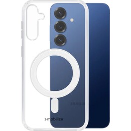 Capa traseira magnética transparente para PC da Mobilize para Samsung Galaxy S25+