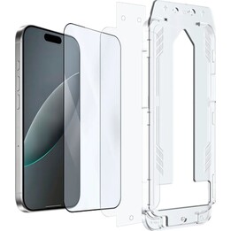 Just in Case protetor de ecrã com aplicador para iPhone 17 Pro Max / 16 Pro Max, transparente