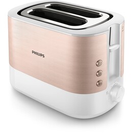 Philips Viva Collection HD2638/11 grille-pain 7 2 part(s) 950 W Or rose, Blanc
