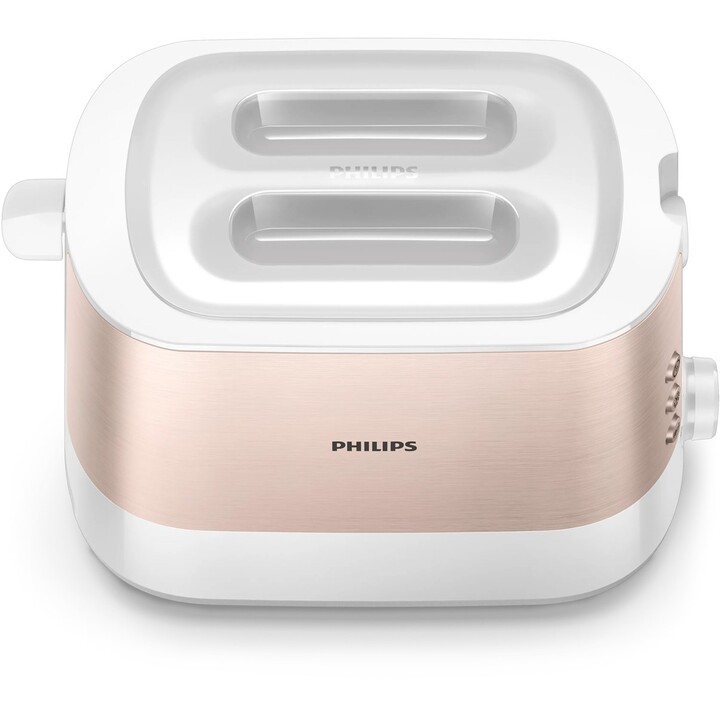 Philips Viva Collection HD2638/11 Toaster 7 2 Scheibe(n) 950 W Roségold, Weiß