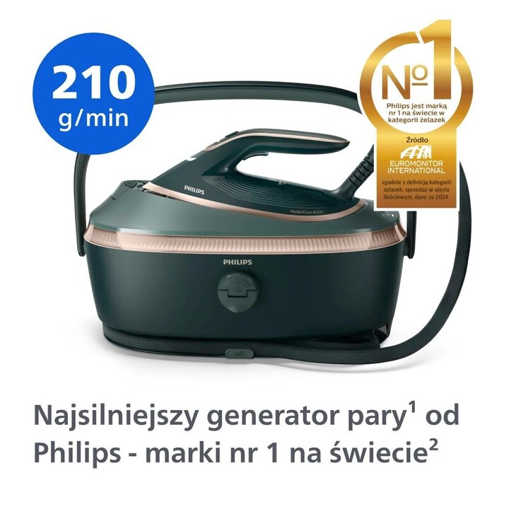 Estação de engomar a vapor Philips PerfectCare 8000