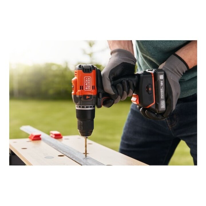 Black & Decker BLD683XN-XJ Bohrmaschine 1800 RPM 1 kg Schwarz, Orange