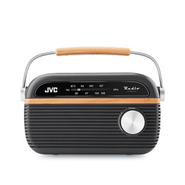 JVC RA-E215G Tragbares Radio Grau