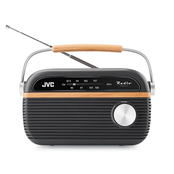 JVC RA-E215G Tragbares Radio Grau
