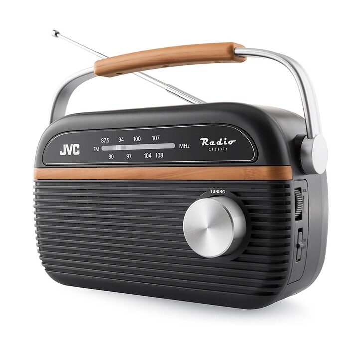 Rádio portátil JVC RA-E215G Cinza