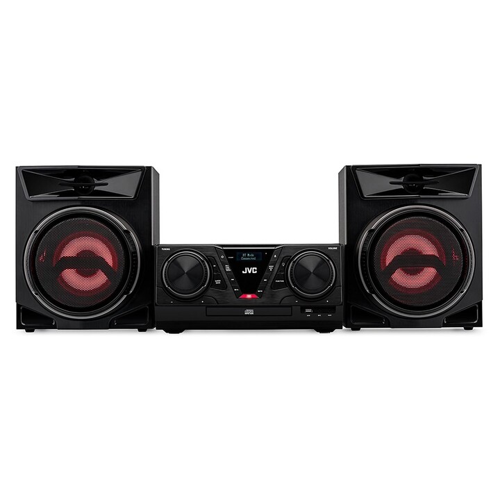 Mini estação JVC MX-E325B-DAB preta