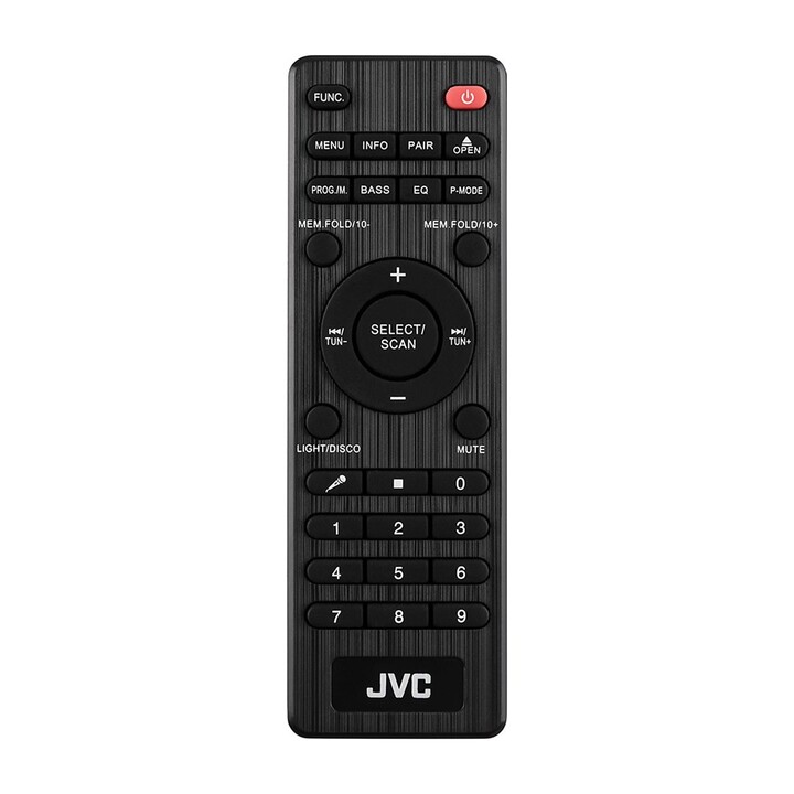 Mini estação JVC MX-E325B-DAB preta