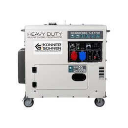 Könner & Söhnen KS 9200HDES-1/3 ATSR Motor Generator 7000 W 11 L Diesel Stainless Steel