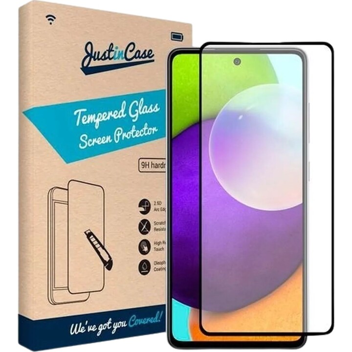 Just in case A52/A52s tempered glass screen protector black