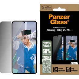 Pellicola protettiva per la privacy in vetro temperato PanzerGlass per Samsung Galaxy S25+